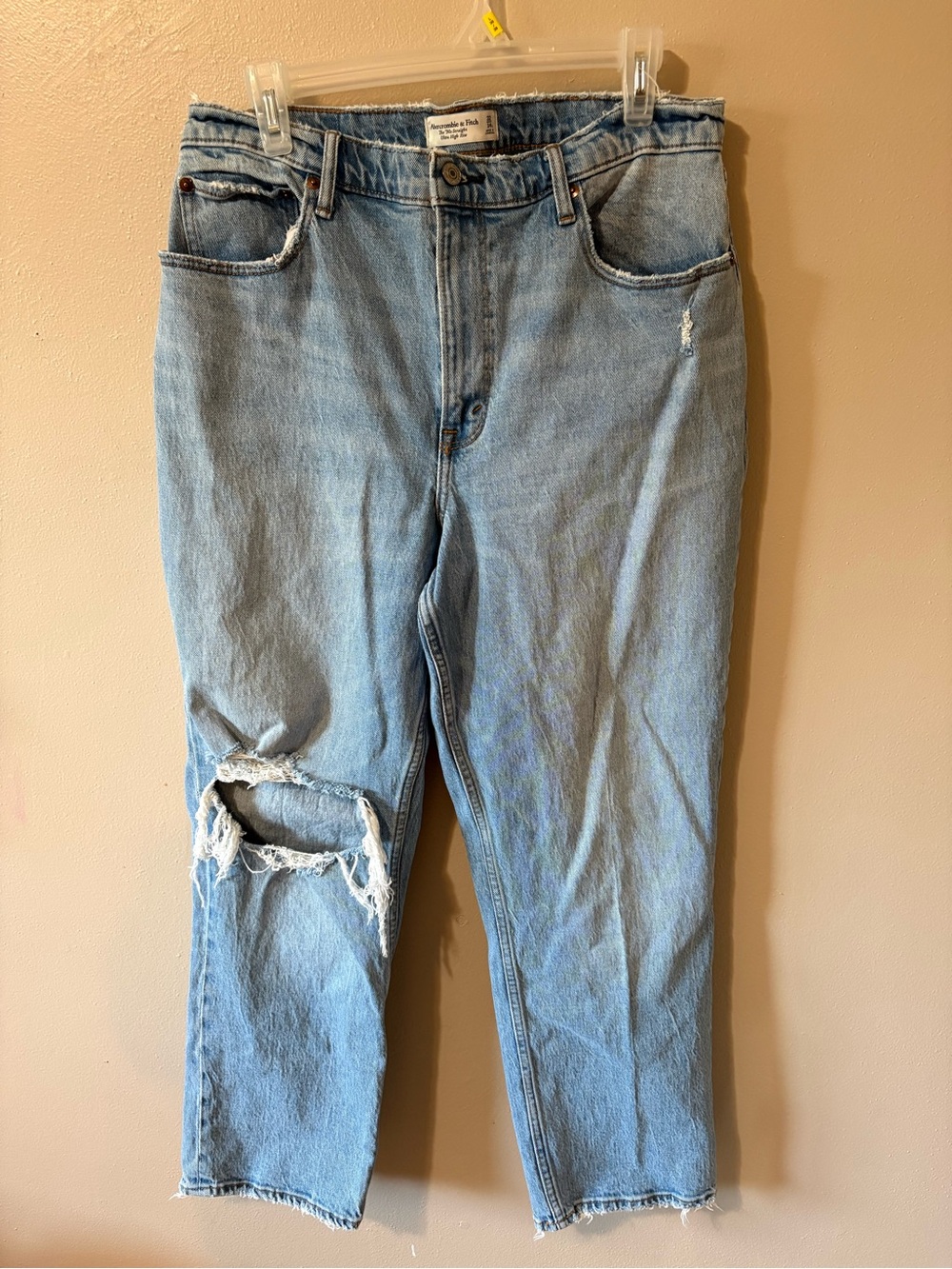 Abercrombie & Fitch the 90s Straight Ultra High Rise Jeans Womens size 32/14S